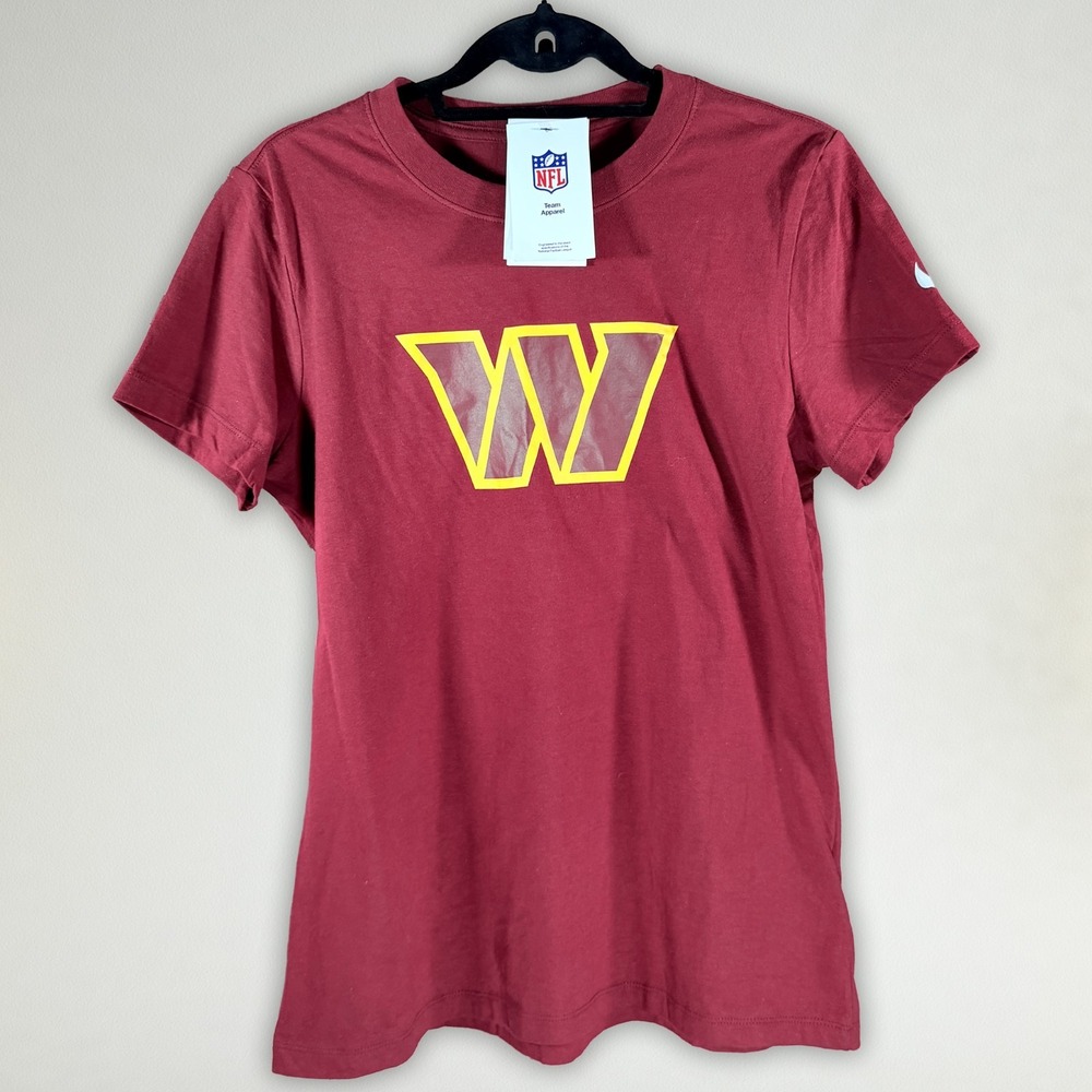 Nike Washington Commanders Shirt Men’s Medium Burgundy Short Sleeve NFL NWT Tee